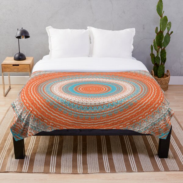 Item preview, Diseño de mandala coral turquesa designed and sold by Sheila Wenzel Ganny.