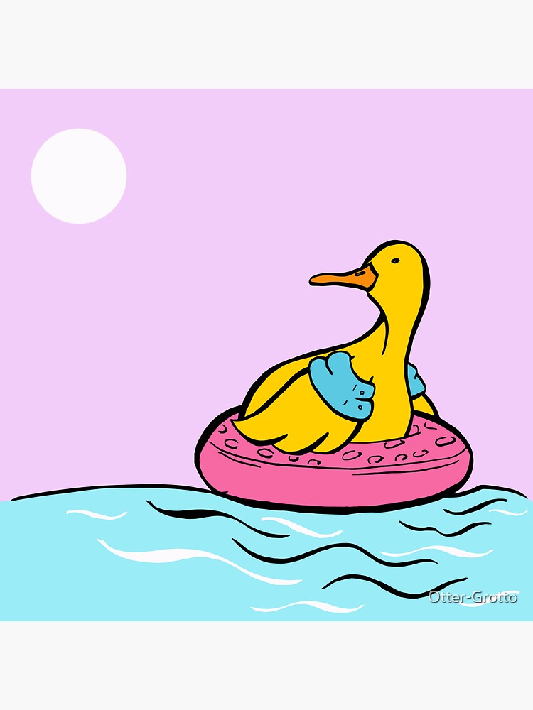 Duck Doesn't Know How To Swim by Otter-Grotto