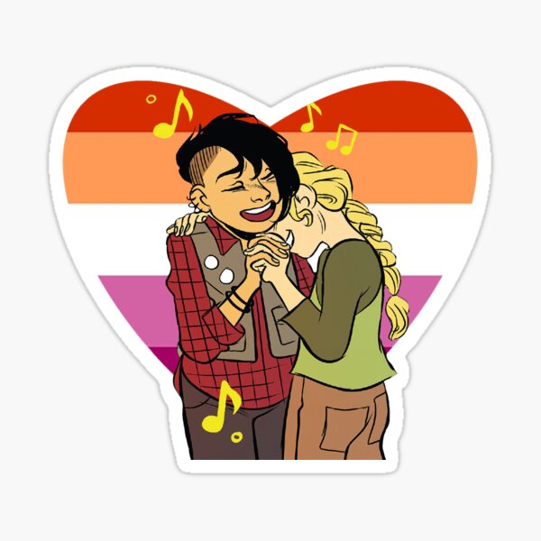 "Lumberjanes Mal and Molly Mally Dancing" Sticker for Sale by