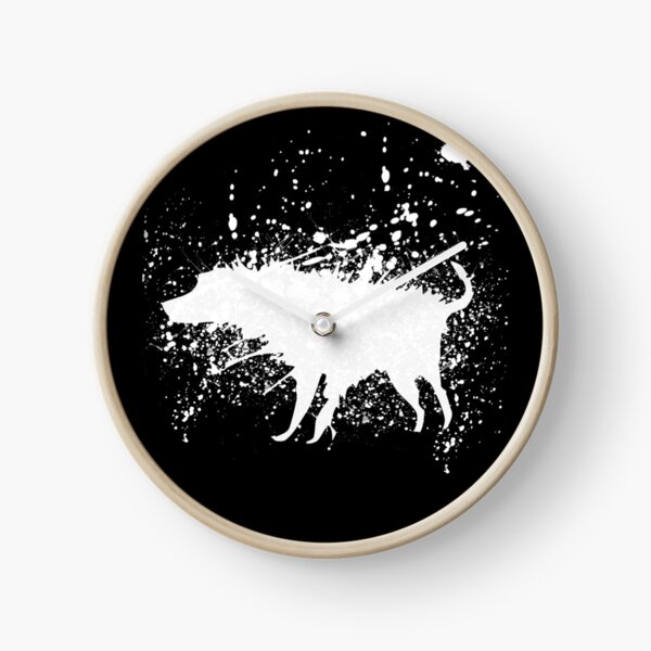 Banksy Splash Dog  Clock