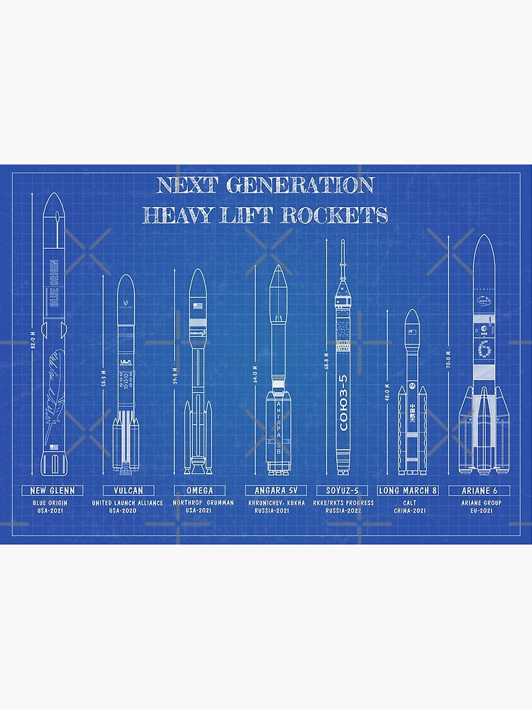 Next Generation Heavy Lift Rockets (Blueprint) by BGALAXY