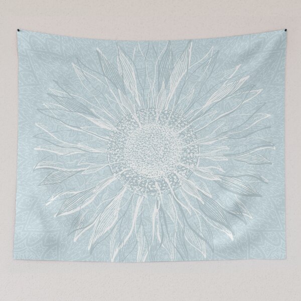 Item preview, Mandala Flower of Life, Sunflower, Soft Teal designed and sold by meggydesigns.