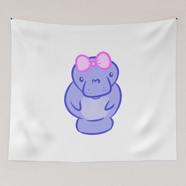 Item preview, Cute Manatee with Bow designed and sold by ComfyKat.