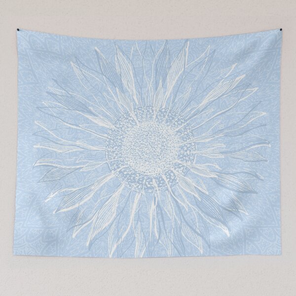 Item preview, Mandala Flower of Life, Sunflower, Sky Blue designed and sold by meggydesigns.