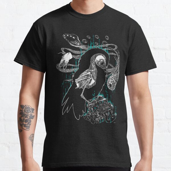 Meditative owl T-shirt classique