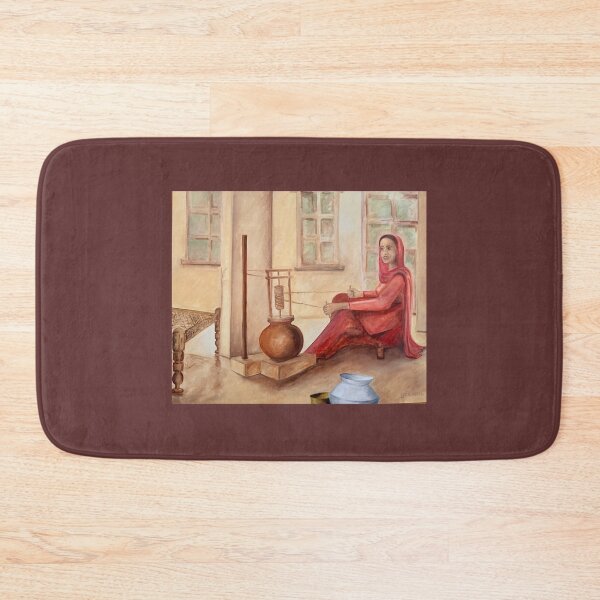 Item preview, Punjabi girl village life  designed and sold by Sukhpal Grewal Ethnic Art.