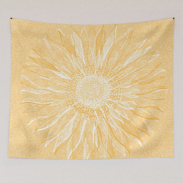 Item preview, Mandala Flower of Life, Sunflower, Soft Yellow designed and sold by meggydesigns.