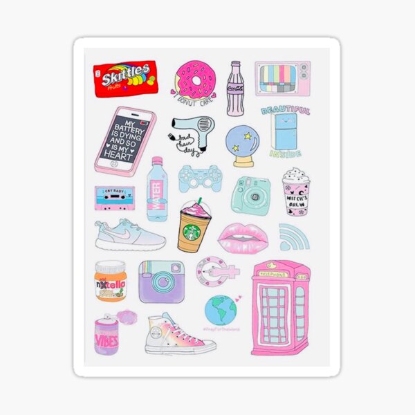 Girl Pink Sticker for iOS & Android