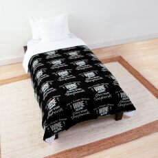 German Shepherd Womens - Im A Simple Woman Wine And German Shepherds Comforter
