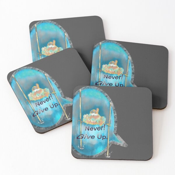 Item preview, Never give up Birdie designed and sold by DebbieJoyArt.
