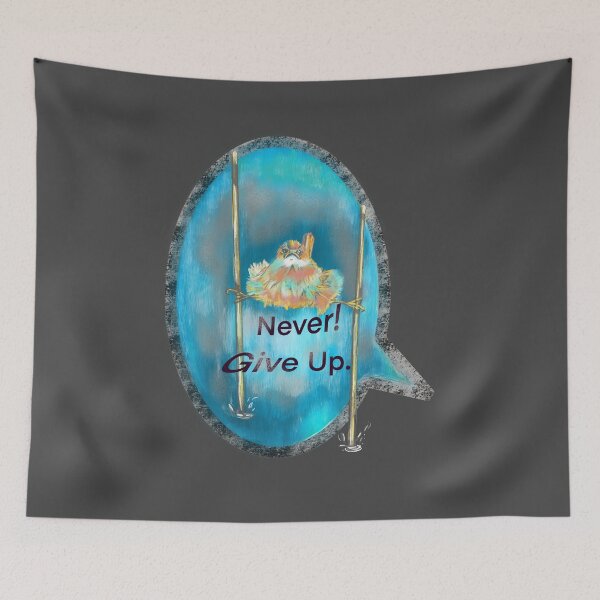 Item preview, Never give up Birdie designed and sold by DebbieJoyArt.