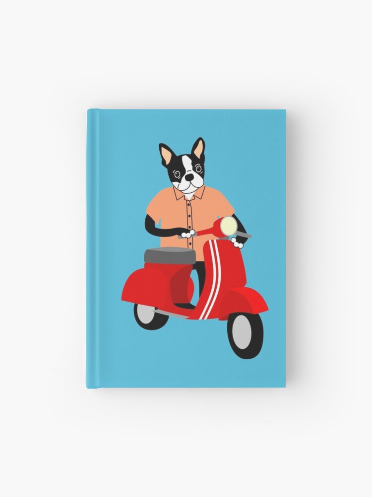 boston terrier vespa hardcover journal by pounddesigns redbubble boston terrier vespa hardcover journal by pounddesigns redbubble