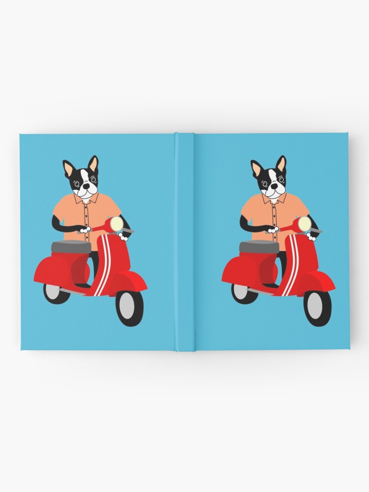 boston terrier vespa hardcover journal by pounddesigns redbubble boston terrier vespa hardcover journal by pounddesigns redbubble