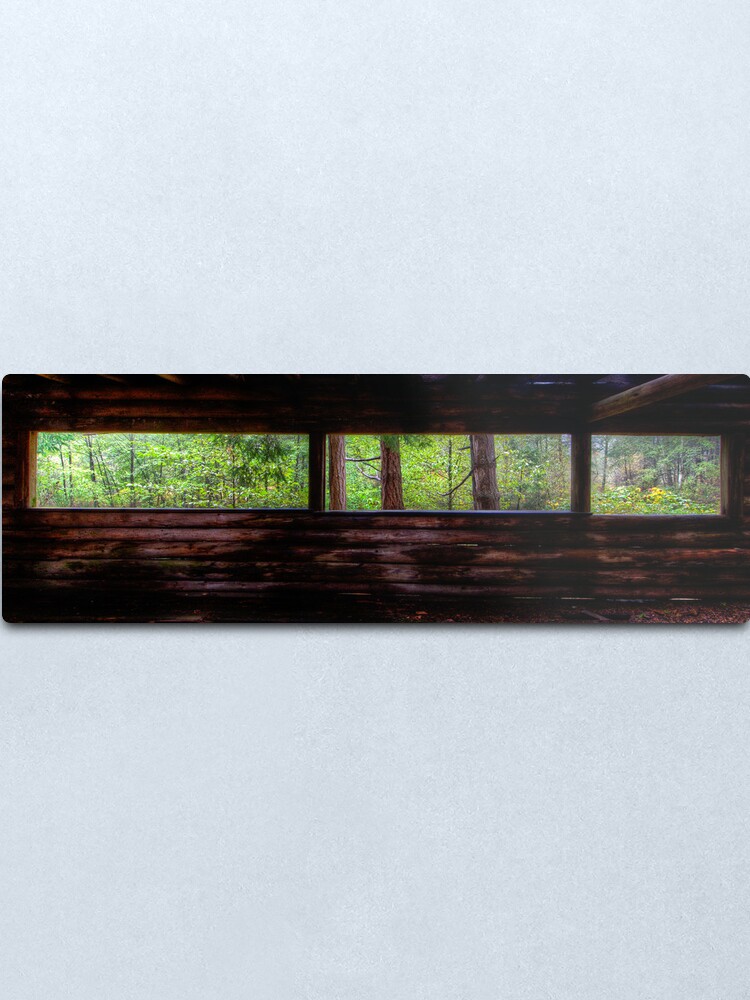 Alternate view of Mayne Island Abandoned Cabin - The View Metal Print