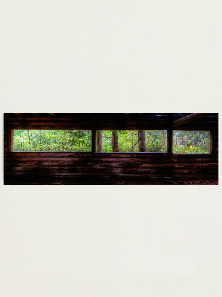Alternate view of Mayne Island Abandoned Cabin - The View Photographic Print