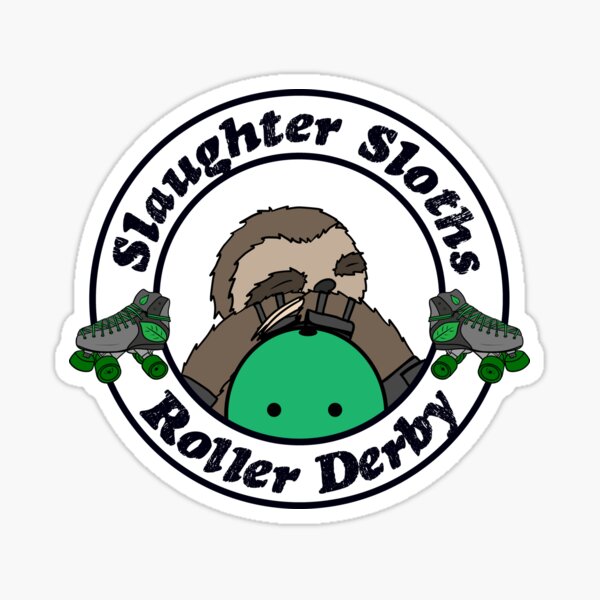 Slaughter Roller Derby Scrim Top 2 Sticker