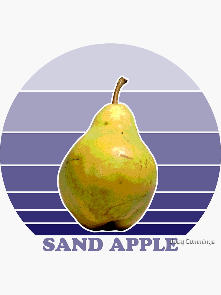 Thumbnail 3 of 3, Sticker, Sand Apple designed and sold by jabwai.