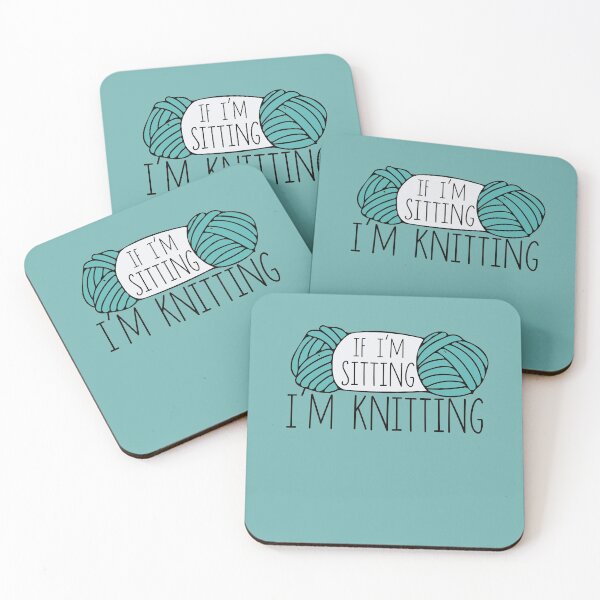 Item preview, If I'm sitting I'm knitting designed and sold by FrictionMaxxing.