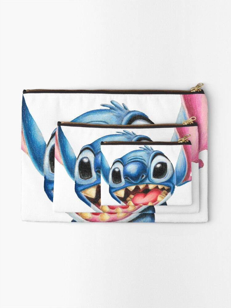 Stitch - Colored pencils Zipper Pouch for Sale by SabinasArts