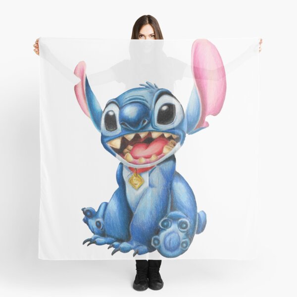 Stitch - Colored pencils Scarf