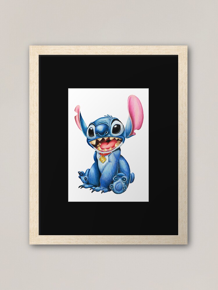 Stitch - Colored pencils Poster for Sale by SabinasArts