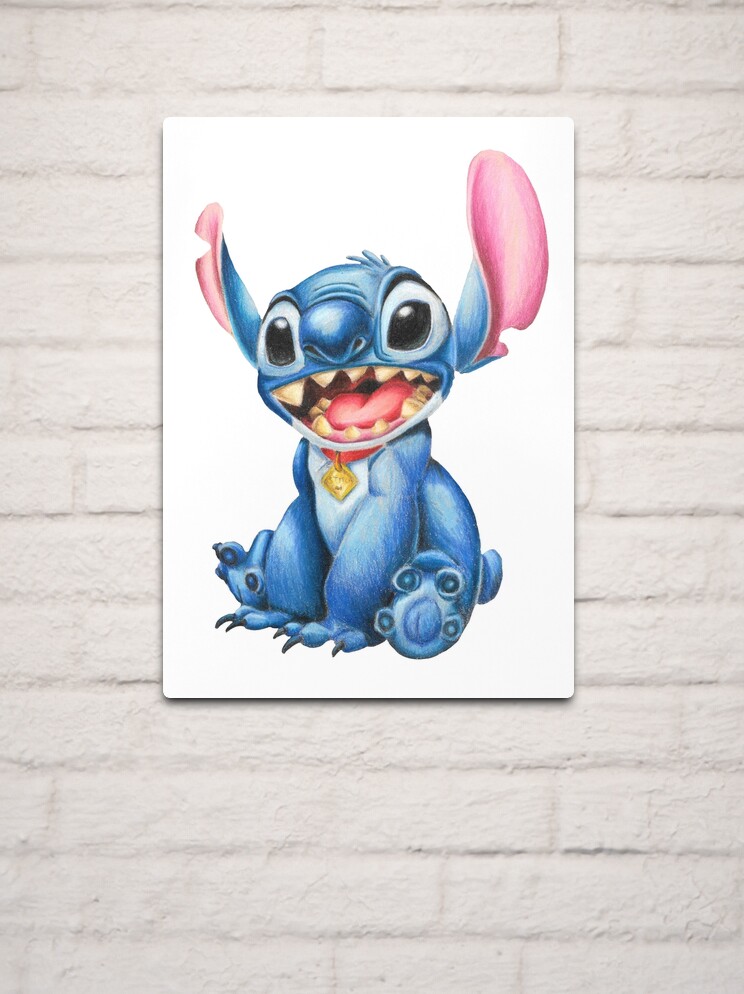 Stitch - Colored pencils Poster for Sale by SabinasArts