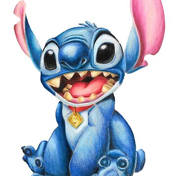 Stitch - Colored pencils Zipper Pouch for Sale by SabinasArts