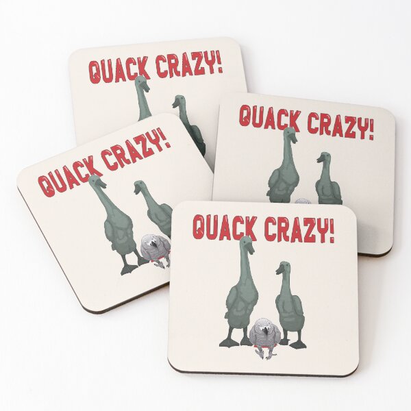 Item preview, African Grey Parrot and ducks designed and sold by einsteinparrot.