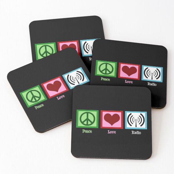 Item preview, Peace Love Radio designed and sold by Epic Love Designs.