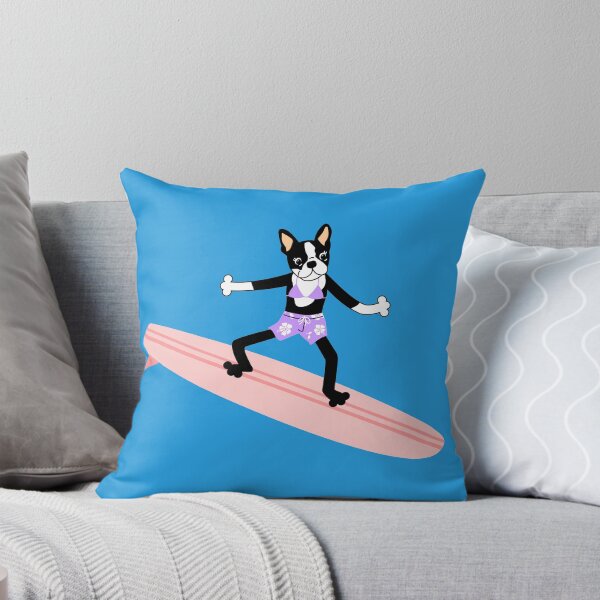 Item preview, Boston Terrier Surfer Girl designed and sold by pounddesigns.