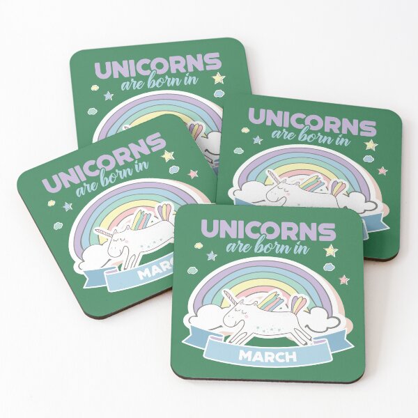 Item preview, Cute Unicorns Are Born in March  designed and sold by Dan66.
