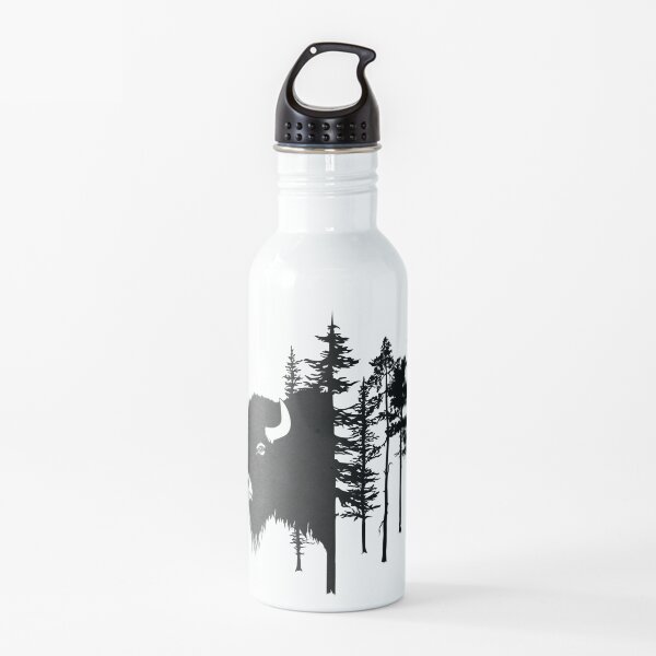 "Żubr Podlasie, Zubr, Wisent, Bison, Bisons, Polska PL" Water Bottle by
