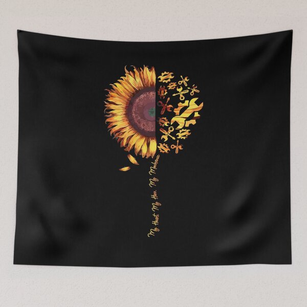 Item preview, My Heart My Hero My Mechanic Funny Sunflower Lover Gift designed and sold by Dressed For  Duty.