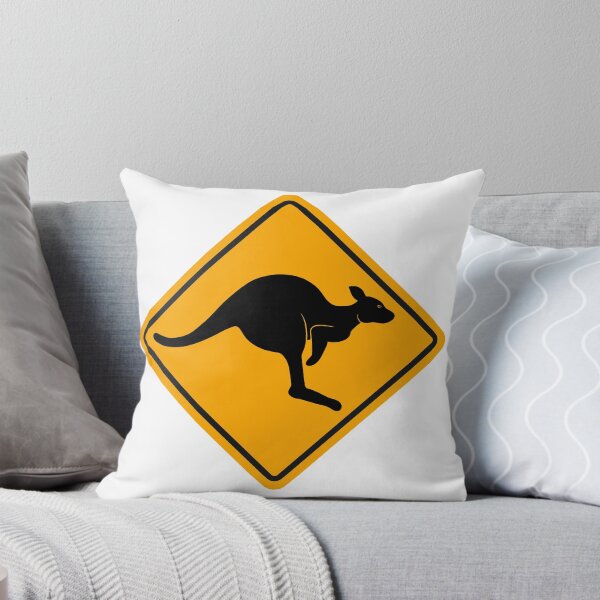 Item preview, Kangaroo Caution Sign designed and sold by Wombania.