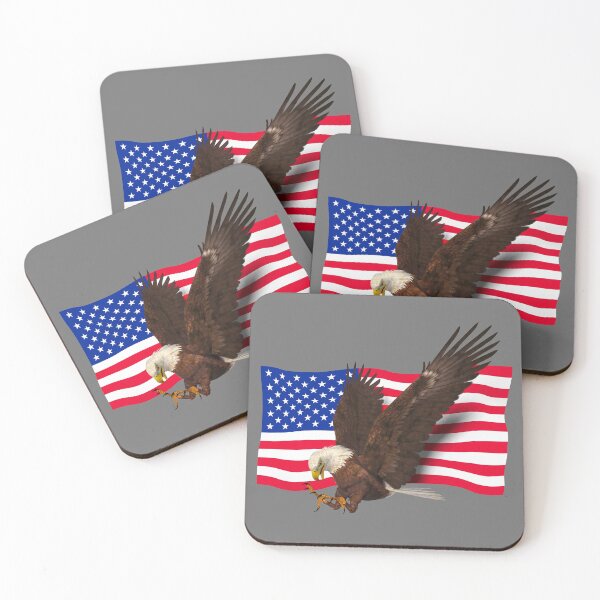 Item preview, Bald Eagle and American Flag designed and sold by Winthrop Brookhouse.