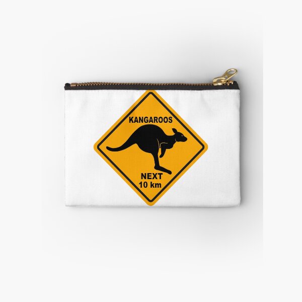 Item preview, Kangaroos Next 10 km Sign designed and sold by Wombania.