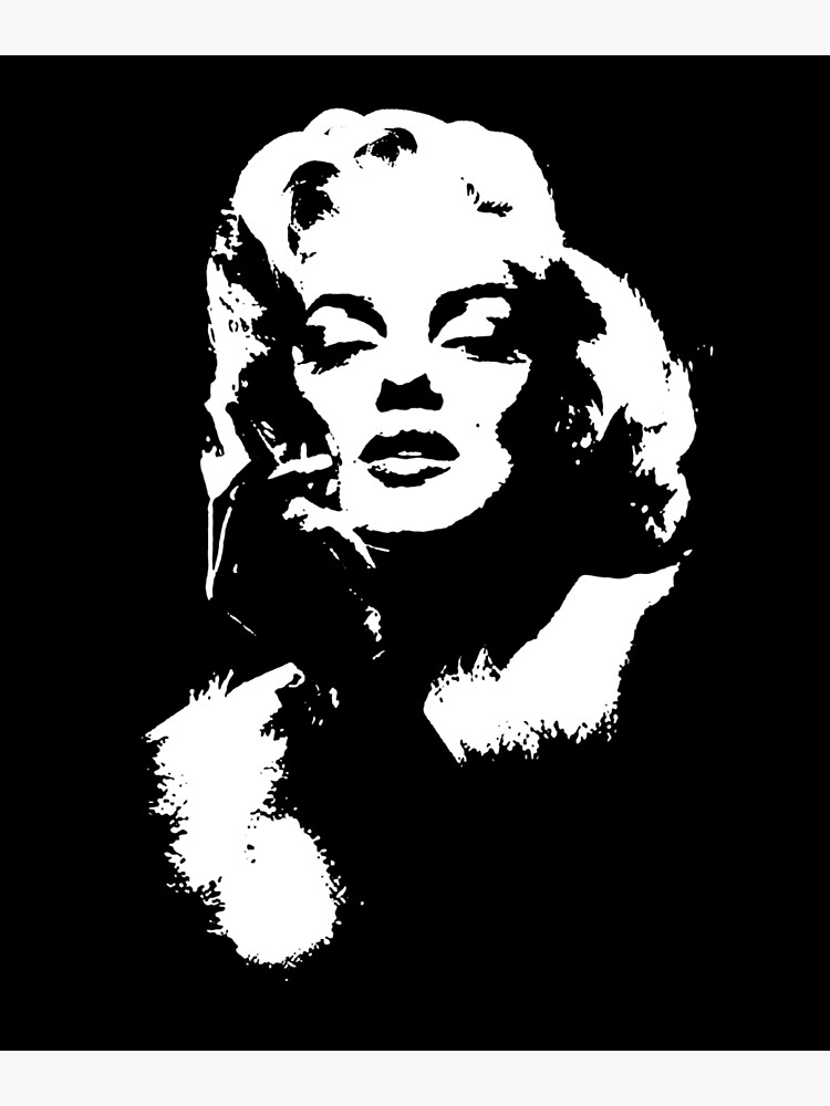 Marilyn in Black and White/ウォーホル/ポスター Marilyn in Black and White（アンディ ウォーホル） ポスター