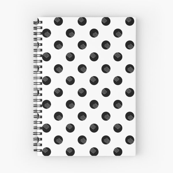 Item preview, Black and white retro polka dots graphic pattern designed and sold by by-jwp.