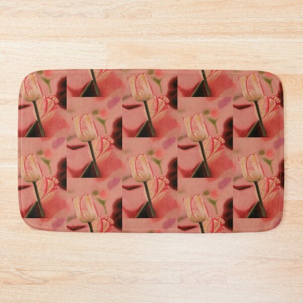Item preview, White Tulips With Mauve Stripes designed and sold by colouroz.