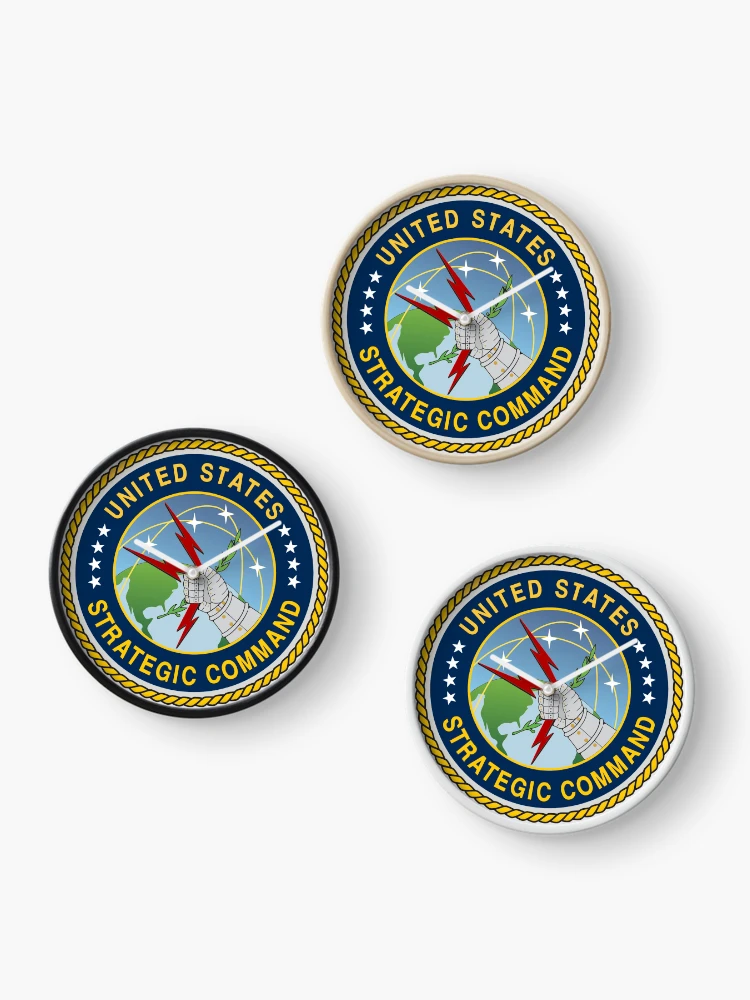 Thumbnail 3 of 4, Clock, U S Strategic Command designed and sold by Nikki SpaceStuffPlus.