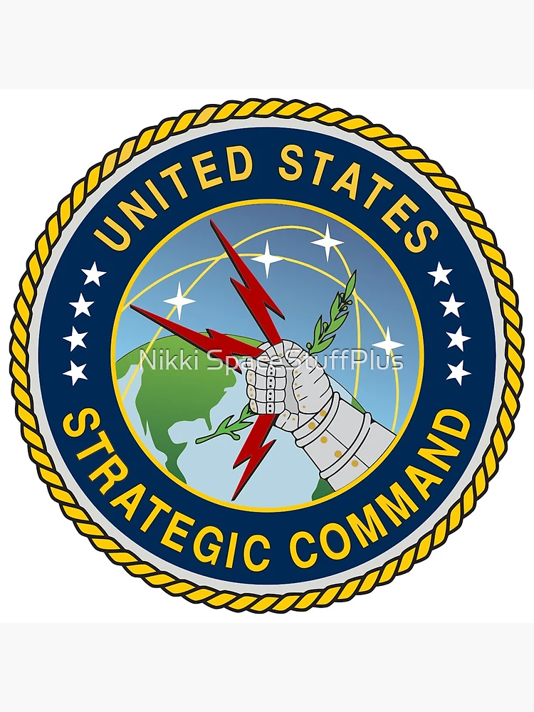 Thumbnail 4 of 4, Clock, U S Strategic Command designed and sold by Nikki SpaceStuffPlus.