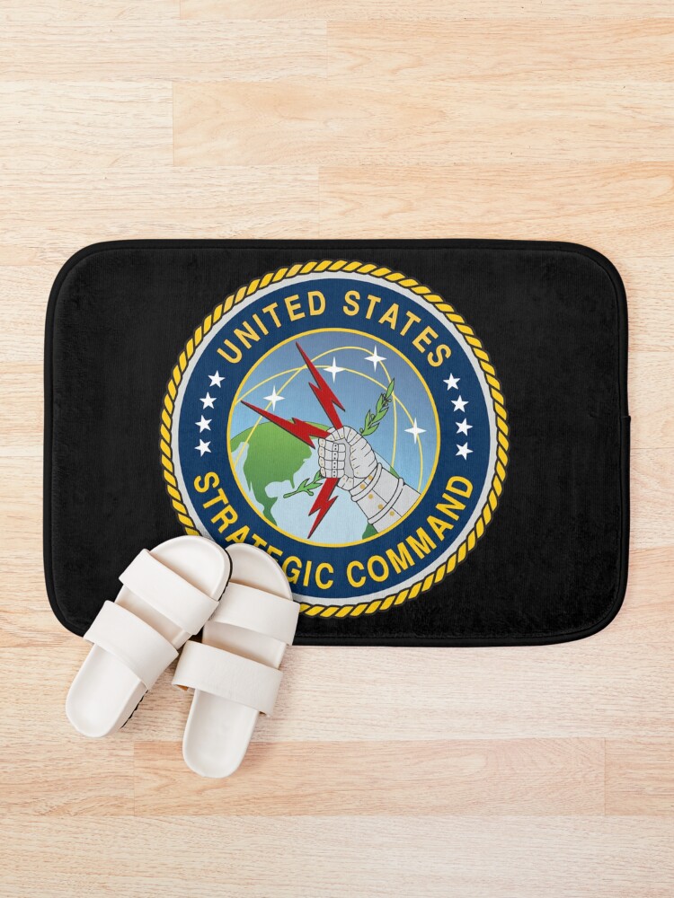 Thumbnail 1 of 6, Bath Mat, U S Strategic Command designed and sold by Spacestuffplus.