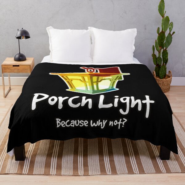 Item preview, Porch light because why not funny art home design designed and sold by Kam-designs.