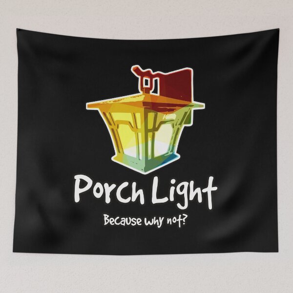 Item preview, Porch light because why not funny art home design designed and sold by Kam-designs.