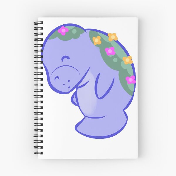 Item preview, Manatee with Flowers designed and sold by ComfyKat.