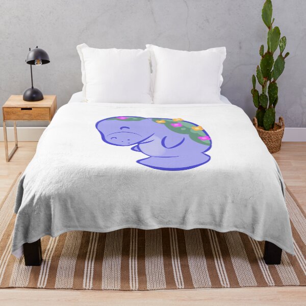 Item preview, Manatee with Flowers designed and sold by ComfyKat.