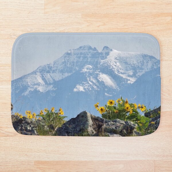 Mission Mountains Balsamroot Bath Mat