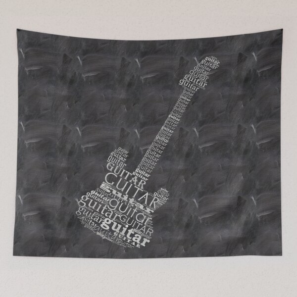 Item preview, Guitar on chalkboard designed and sold by adiosmillet.