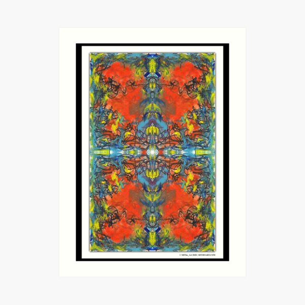 "whoa tho" - abstract mixed media art poster - by sdtho_art Art Print
