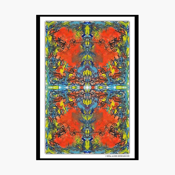 "whoa tho" - abstract mixed media art poster - by sdtho_art Photographic Print